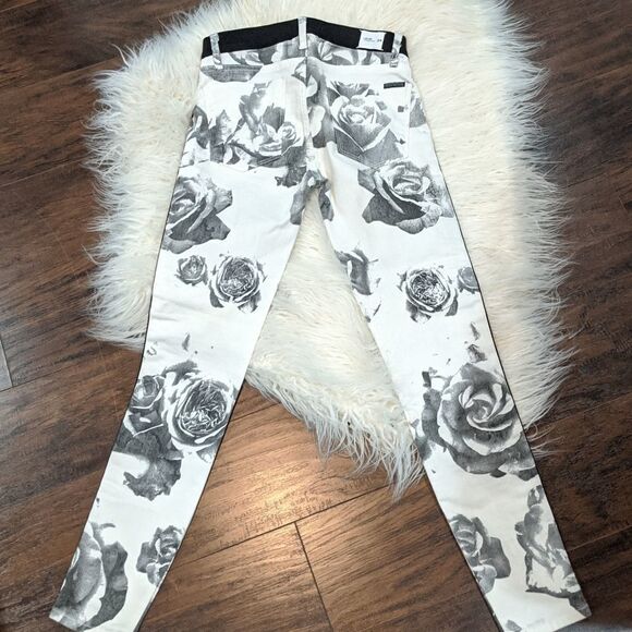 Hudson Jeans 'Leeloo' Colorblock Crop Skinny Jeans - Picture 6 of 9